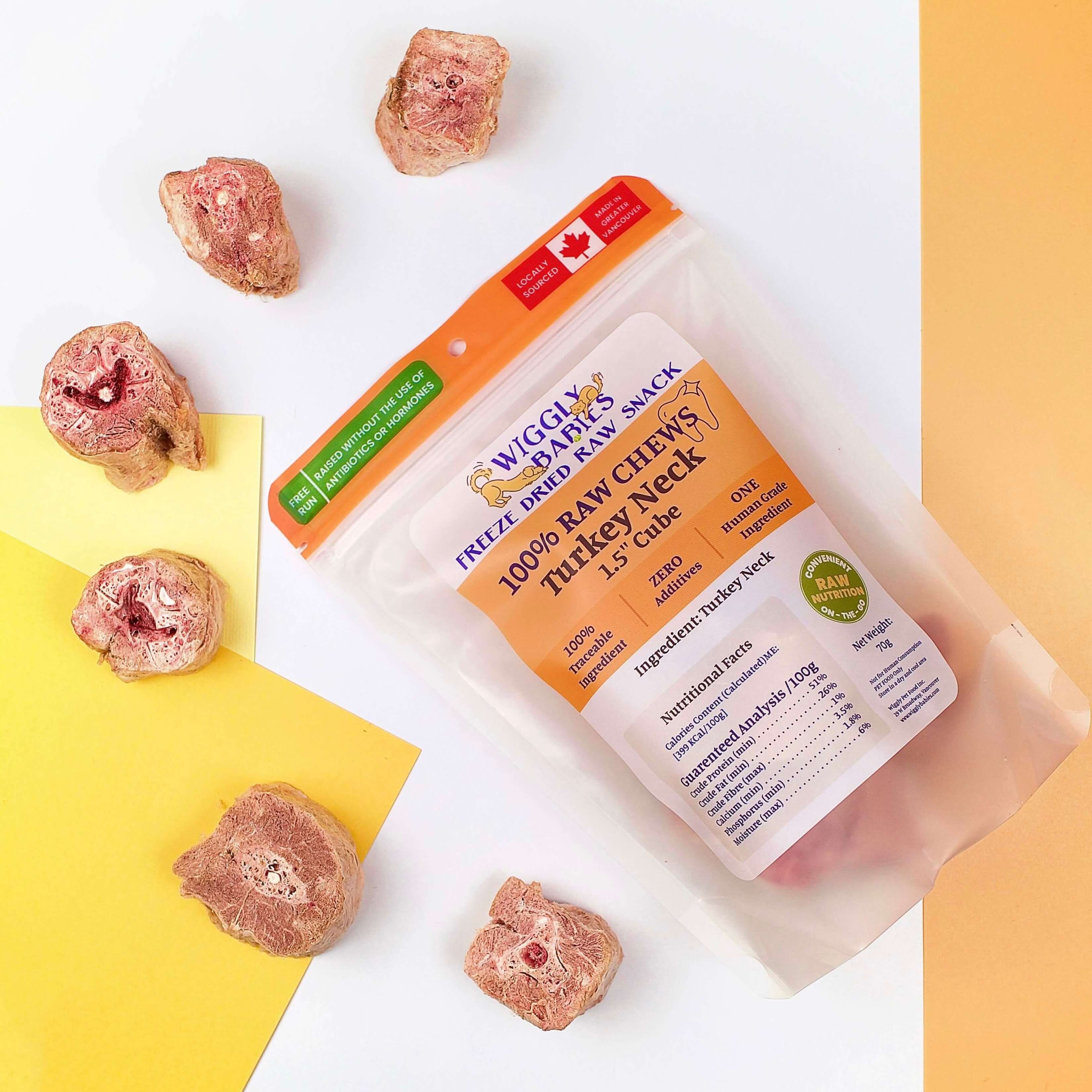 freeze dried turkey neck cubes from wiggly babies freeze dried turkey neck cubes from wiggly babies