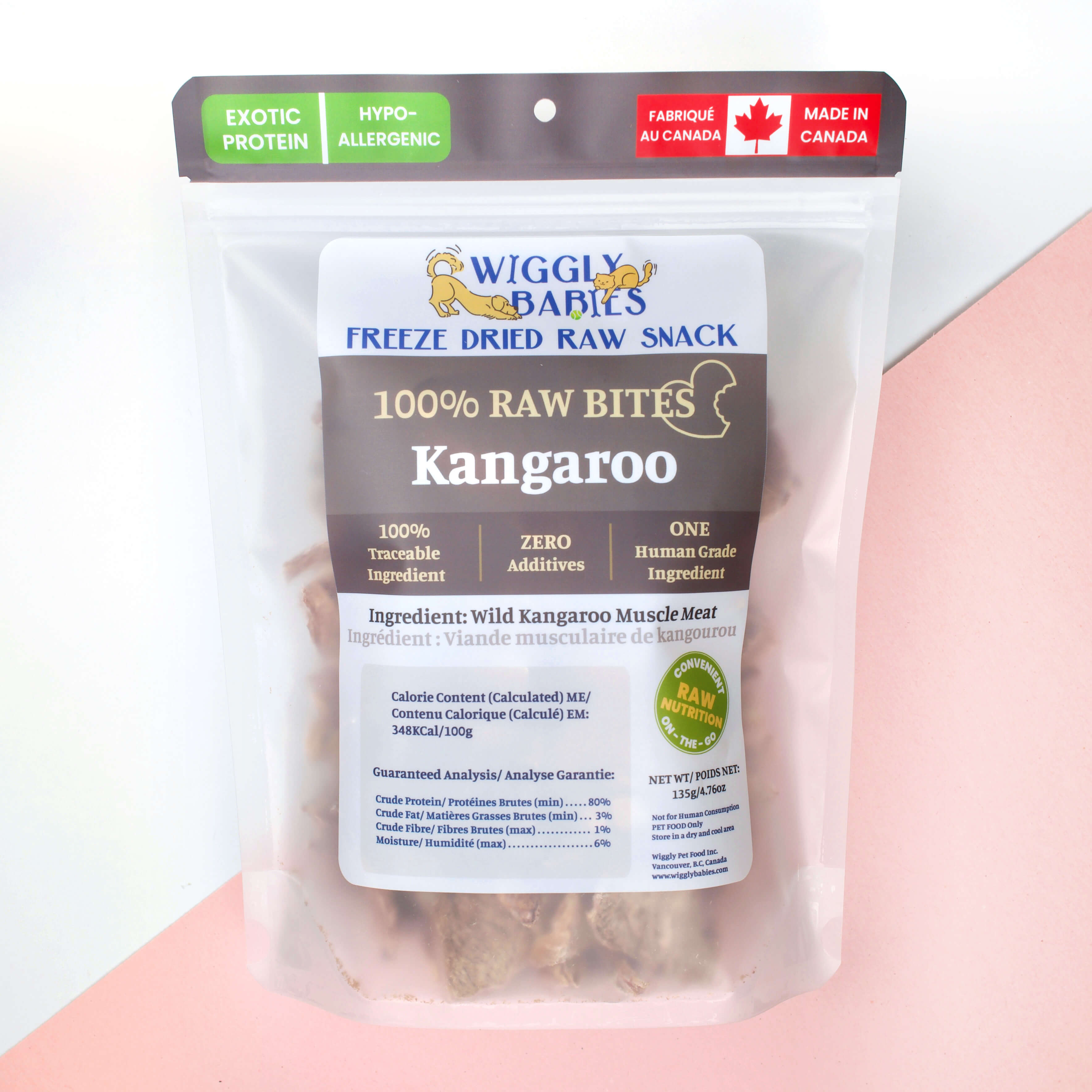 freeze dried kangaroo from wiggly babies