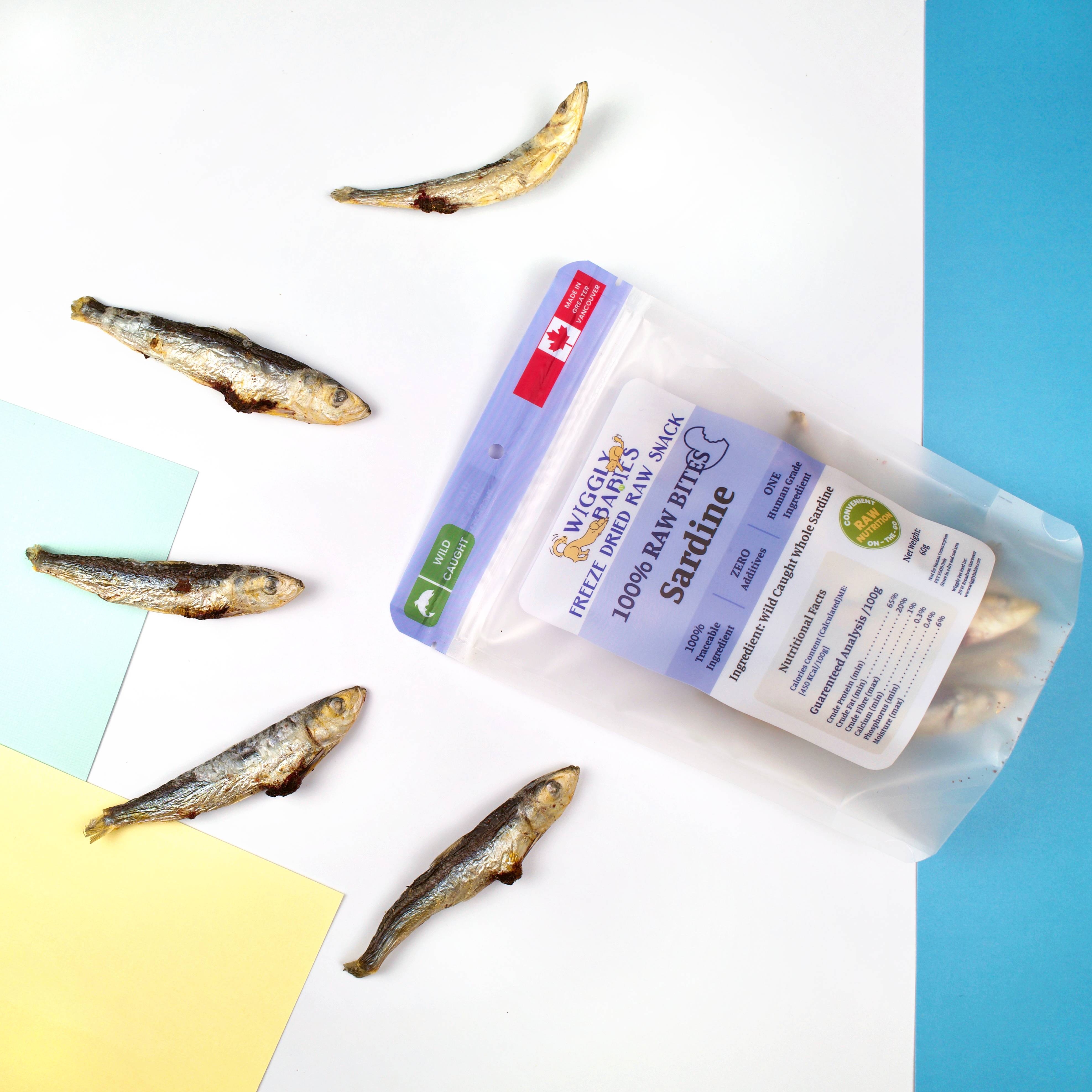 freeze dried sardine from wiggly babies